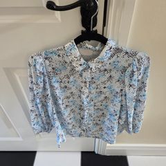 Savida Floral Print Blouse Size Small