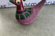 Decorative bird-like figure. Tonala pottery is named after the city of Tonala in Jalisco, Mexico
