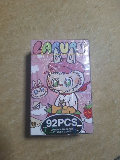 labubu collectors cards and stickers pack