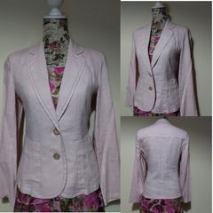 Marks & Spencer Pink Linen Blazer Jacket