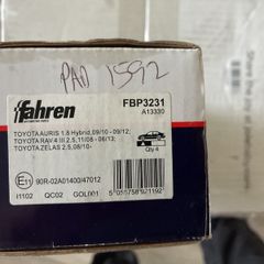 Toyota rav 4 Airbus zelas brake pads FBP3231 New