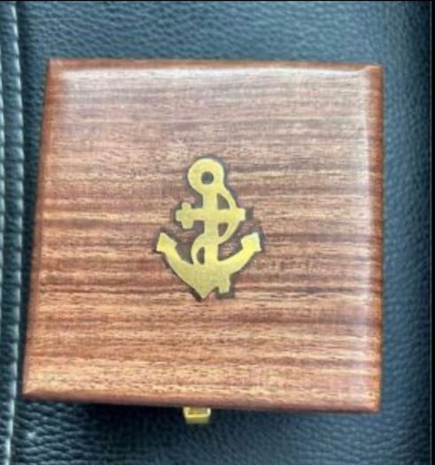 Post 5 euro extra   vintage reproduction compass hitler Solid Brass Push Button Compass Antique 3 Inch Nautical With Wooden Box