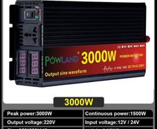 3000w Pure Sine Wave Power Inverter Voltage transformer DC12V to AC 220V Converter+2 LED Display
