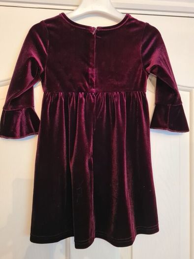 girls burgandy red wine dress