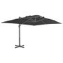 Outdoor Umbrella with Portable Base Anthracite Image 4