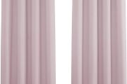 NEW SALE | Bedroom Curtains - Nursery Pink Blackout Curtains 46 x 54 for Sunlight Blocked Short Window Treatments for Kid's Room, 2 Pieces, Light Pink