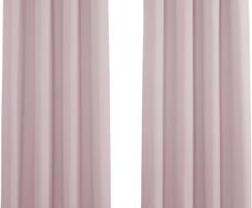 NEW SALE | Bedroom Curtains - Nursery Pink Blackout Curtains 46 x 54 for Sunlight Blocked Short Window Treatments for Kid's Room, 2 Pieces, Light Pink