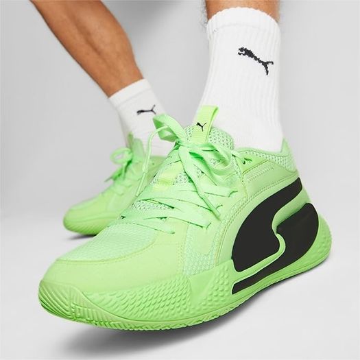 PUMA Men's Basketball Shoes , Court Rider Caos S64100136 , Green, EU 41, UK 7.5