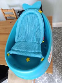 Skip Hop - Baby bath with ergonomic mat MOBY 3 blu