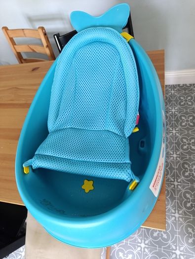 Skip Hop - Baby bath with ergonomic mat MOBY 3 blu