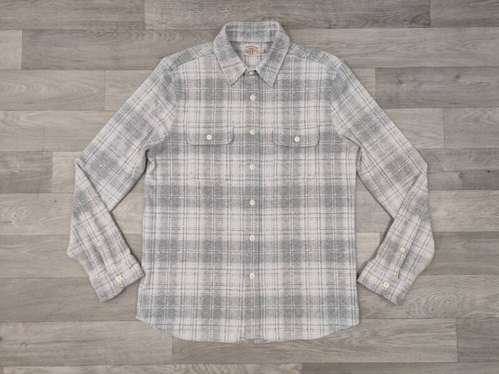 Faherty Plaid Workshirt Shirt Mens Medium