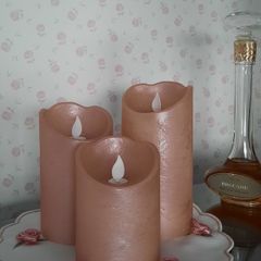 Blush Pink LED Battery Candles