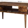_Coffee Table with Storage Drawer, Open Compartment for Living Room, Dining Room, 100 x 50 x 45 cm Vintage Brown Image 4