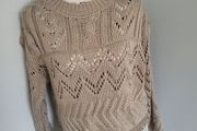 fringe beige jumper