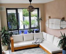 Lounge Sofa Solid Wood like new