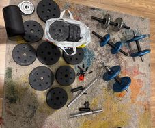 65kg Home Gym Weight Set + Barbell + Dumbbells + Bench