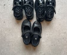 Girls black school shoes