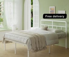 King Size Bed Frame 5ft with Curved Headboard