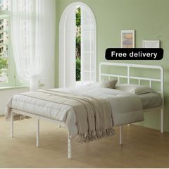 King Size Bed Frame 5ft with Curved Headboard