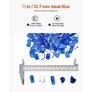 35 LBS Fire Glass 1/2-Inch Fireplace Glass Rocks for Firepit Cobalt Blue Image 4