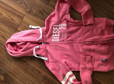 Diesel Hoodie Ladies red x-small