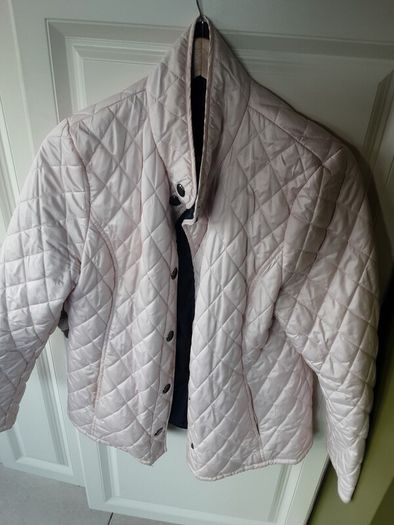 ladies pale pink quilted jacket