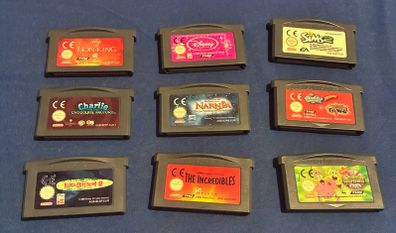 9 Gameboy Advance SP Games