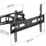 Tv Wall Mount Bracket Tilt Swivel 57-80" Image 2