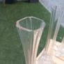 11 Art Noveau glass stem vases, bought in Vienna 70s, D18 Image 3