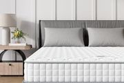 3FT Single Mattress, Sleeping Sprung Mattress Medium Firm Bonnell Spring with Breathable Fabric Fire Resistant Barrier Skin-friendly Durable for Bedroom (90x190x18cm)