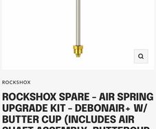 Rockshox ZEB 150mm butter cup air spring upgrade kit , Debonair