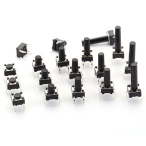 6x6mm Tactile Push Button Switch PCB Multiple Heights 10pcs