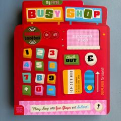 My First Busy Shop Interactive Sound Book - Hardback Illustrated Children Kids Book