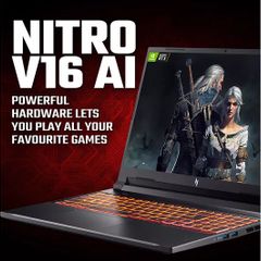 Acer Nitro V 16 Gaming Laptop - GeForce RTX 5070, Intel Core 7 240H, 16GB RAM, 512GB SSD, Windows 11 Home, 120Hz, 16in WUXGA IPS, Black