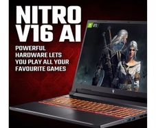 Acer Nitro V 16 Gaming Laptop - GeForce RTX 5070, Intel Core 7 240H, 16GB RAM, 512GB SSD, Windows 11 Home, 120Hz, 16in WUXGA IPS, Black
