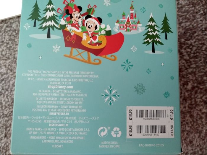 Box Of New as New Disney Christmas Ornaments and Gifts
