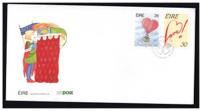 1990 Ireland Love Commemorative Stamps  An Post First Day Cover (FDC)
