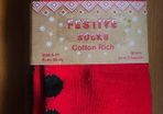 Festive cotton socks