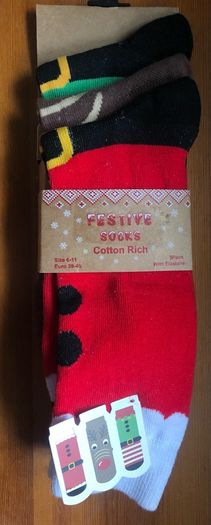 Festive cotton socks