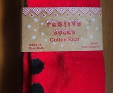 Festive cotton socks