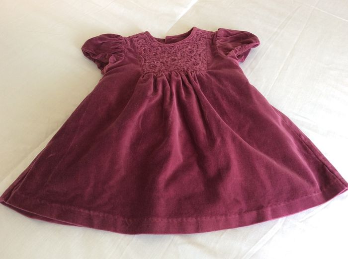 Beautiful designer baby girls dress by Mayoral  6 9 12 months burgundy wine like new