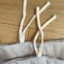 Beige velvet baby cot bumper Image 10
