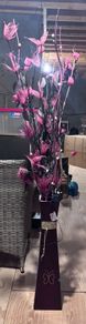 Faux plant and vase with lights