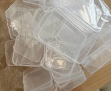 plastic boxes/ organizer