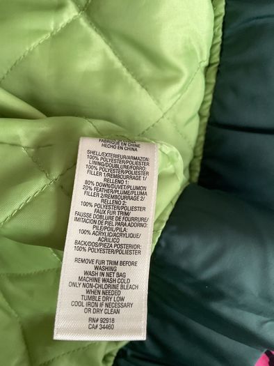 puffer jacket feather & down juicy couture hooded jacket medium