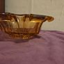 Large Art Deco Amber Glass Bowl Image 8