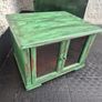Small Vintage style  2 glass door counter  cabinet Image 3