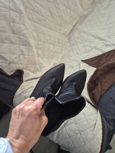 Primark pointed toe boots with block heels