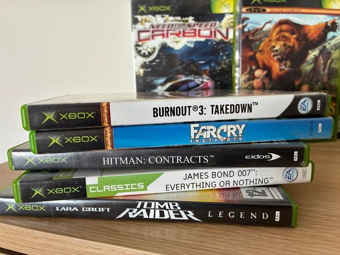 x14 original Xbox games, incl. Need for Speed, Mercenaries, and Prince of Persia