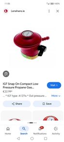 Snap on Low Pressure Regulator